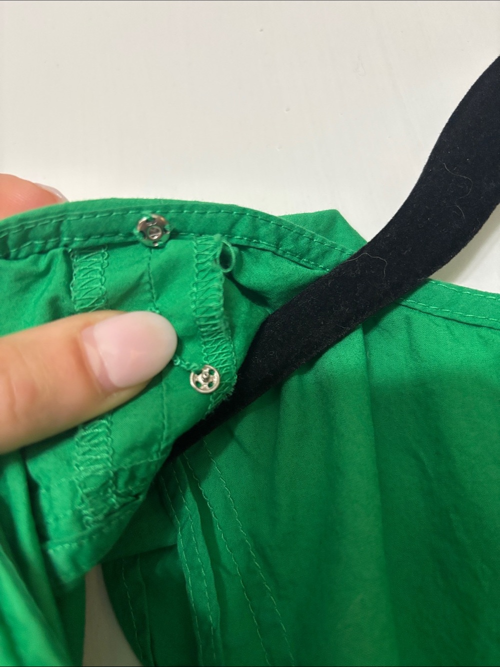 JCrew Green Ruffle Top - Picture 5 of 6